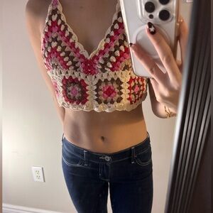MNG Crochet Crop Top